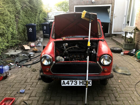 One of the most evocative images of the restoration. At times, it was stressful!